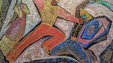 La mosaïque de Enlik et Kebek : une pièce maîtresse de l’art soviétique à Almaty